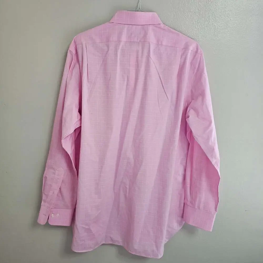 Polo Ralph Lauren Easy Care Cotton Stretch Pink Dress Shirt Men's 17 34/35